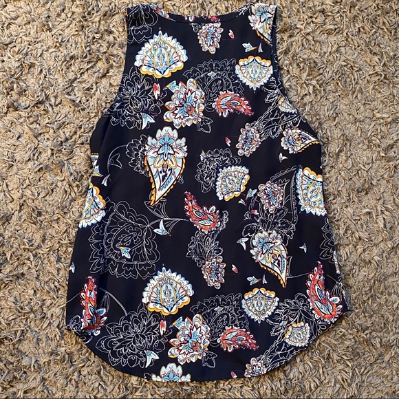 Van Heusen Dressy Floral Tank Top Blouse M - Picture 2 of 6